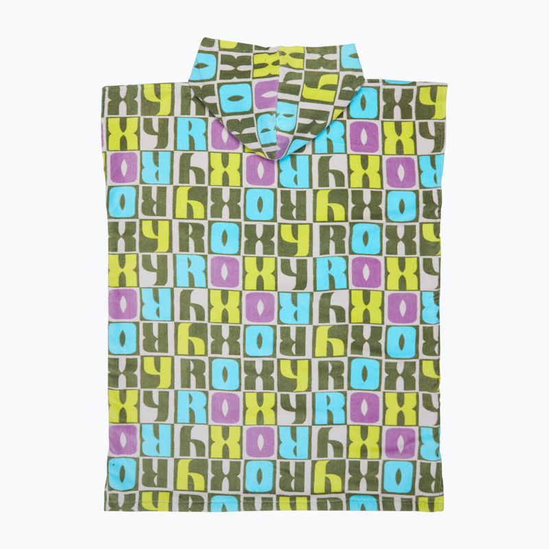 Ponczo dziecięce ROXY RG Stay Magical Printed oil green letter up 2