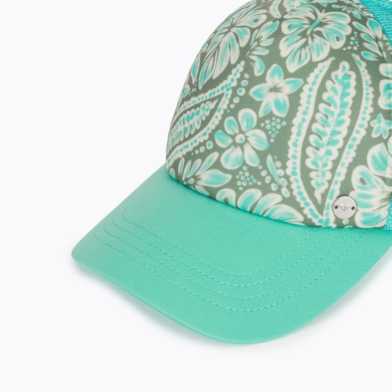 Czapka z daszkiem damska ROXY Beautiful Morning oil green wildside paisley 3