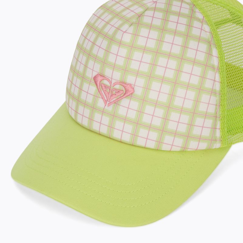 Czapka z daszkiem damska ROXY Beautiful Morning cloud dancer swell plaid 3