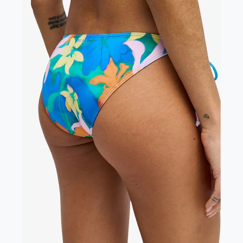 Dół od stroju kąpielowego Billabong Sol Searcher Tropic Tie Side aqua flores 4