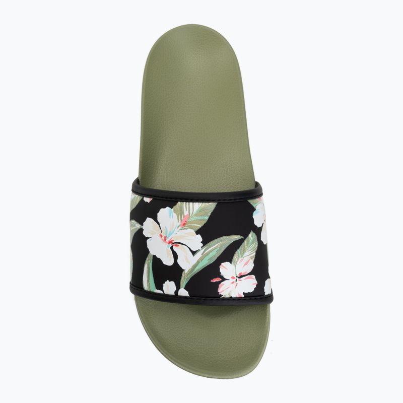 Klapki damskie ROXY Slippy IV oil green 5