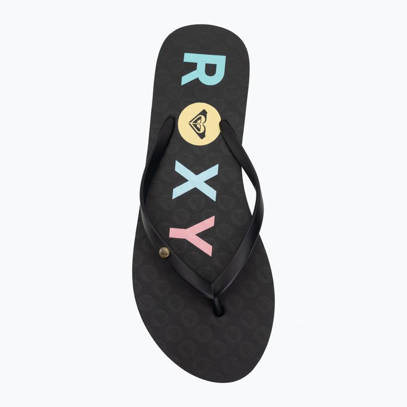 Japonki damsk ROXY Sandy III black/rainbow 5