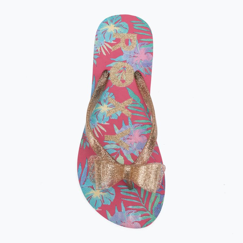 Japonki dziecięce ROXY Lulu IV pink multi camo 5