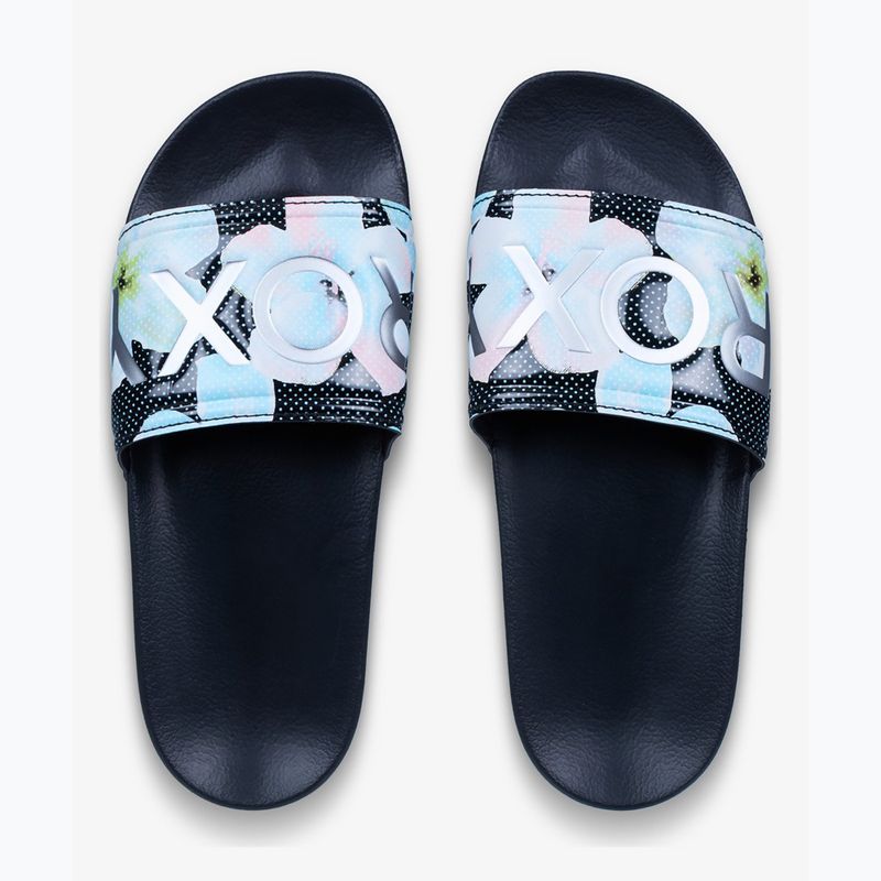 Klapki damskie ROXY Slippy II Printed black multi 1 2