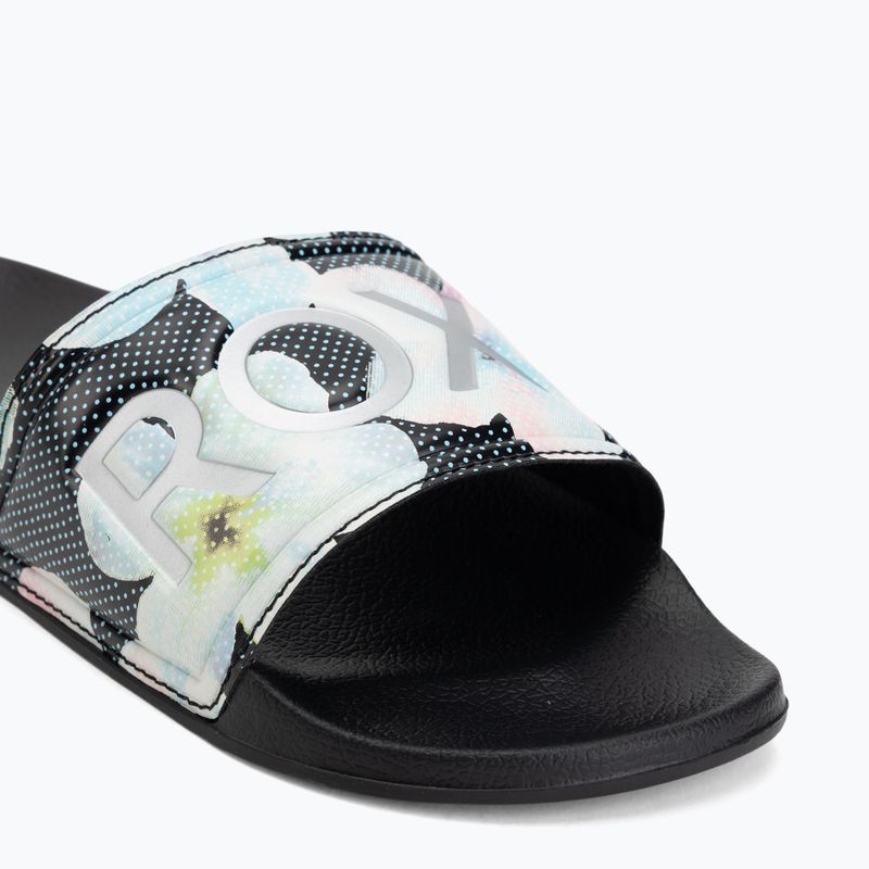 Klapki damskie ROXY Slippy II Printed black multi 1 7