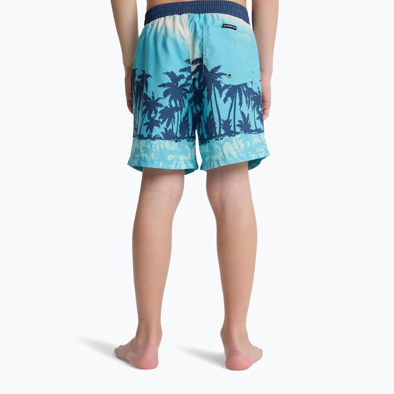 Szorty kąpielowe dziecięce Quiksilver Everyday Printed Volley 14" aqua thermotropics 4