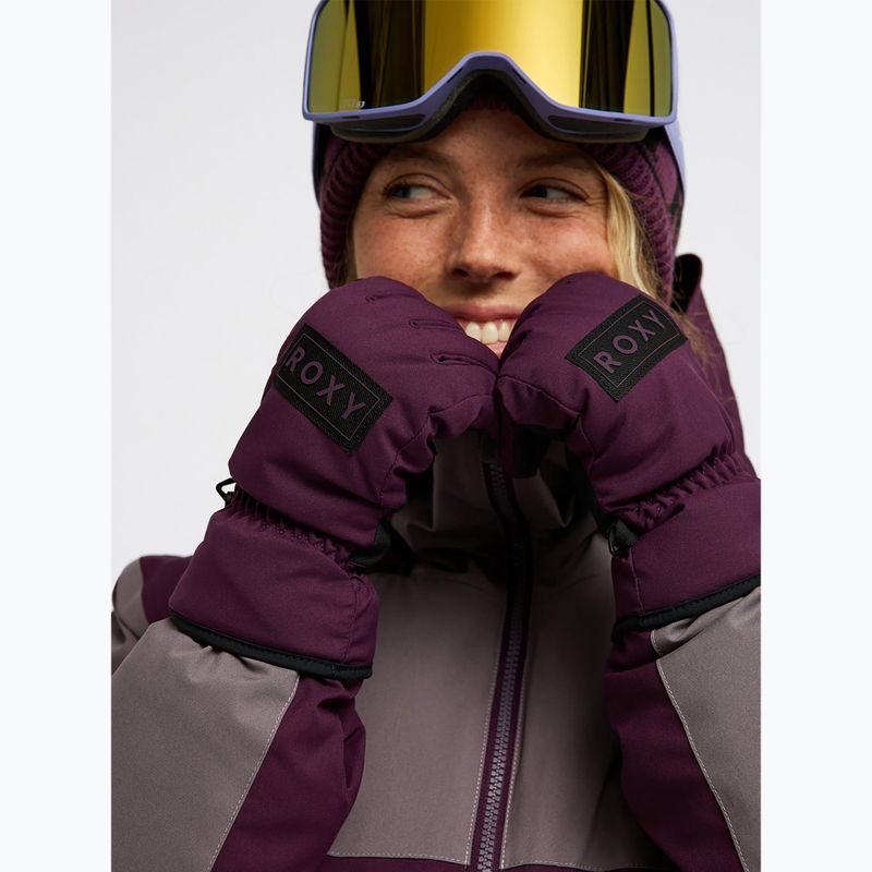 Rękawice snowboardowe damskie ROXY Freshfield Blackberry Wine 3
