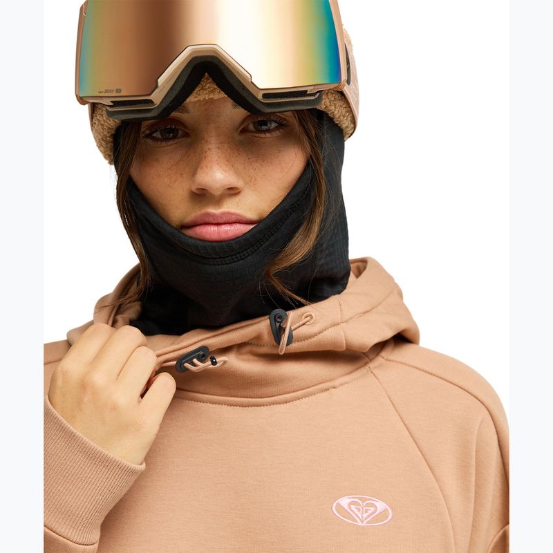 Bluza snowboardowa damska ROXY Liberty Hoodie cafe au lait 5