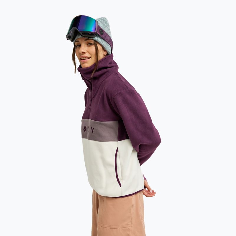 Bluza polarowa damska ROXY Icedrift Layer blackberry wine 4