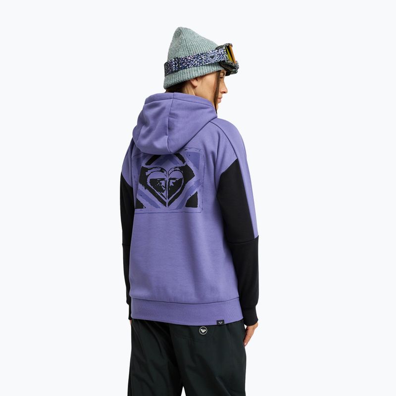 Bluza snowboardowa damska ROXY Liberty Hoodie twilight purple 3