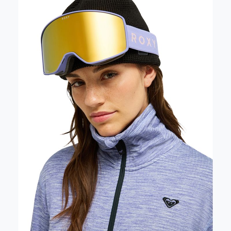 Bluza polarowa damska ROXY Snowstride Full Zip twilight purple 5