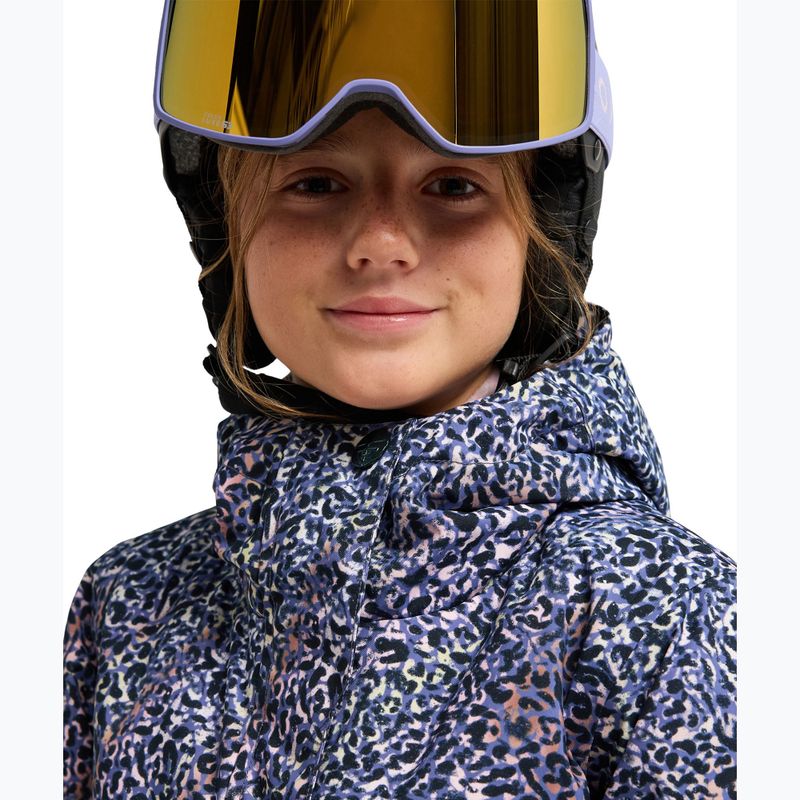 Kurtka snowboardowa dziecięca ROXY Snowflare true black wildin out rg 4