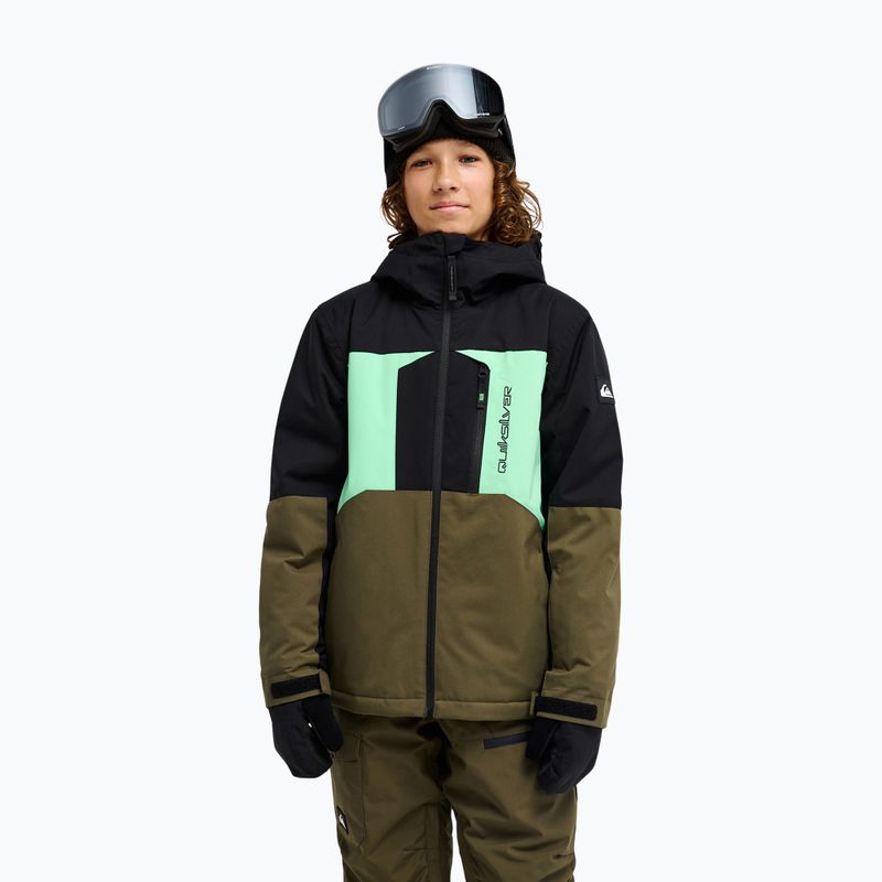 Kurtka snowboardowa dziecięca Quiksilver Dawson grape leaf