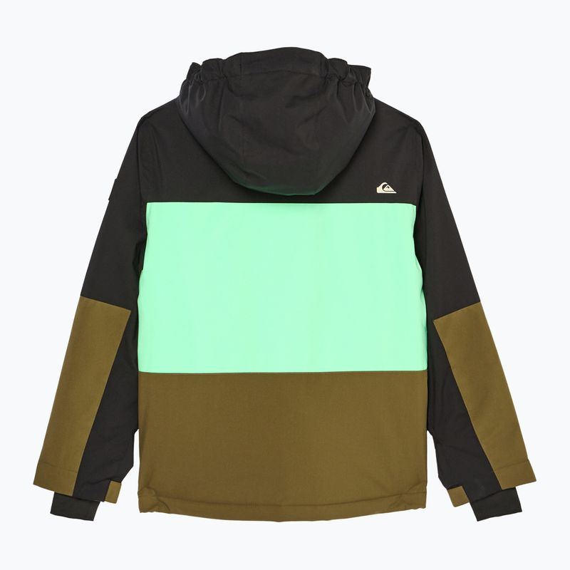 Kurtka snowboardowa dziecięca Quiksilver Dawson grape leaf 10