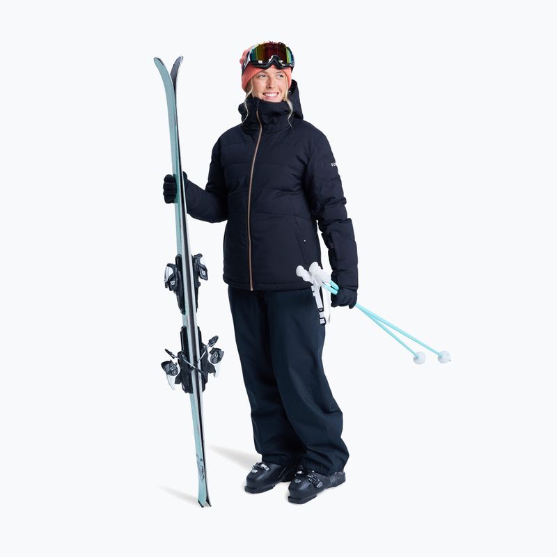 Kurtka snowboardowa damska ROXY Snowyhill Puffy true black 2