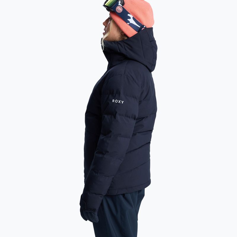 Kurtka snowboardowa damska ROXY Snowyhill Puffy true black 4