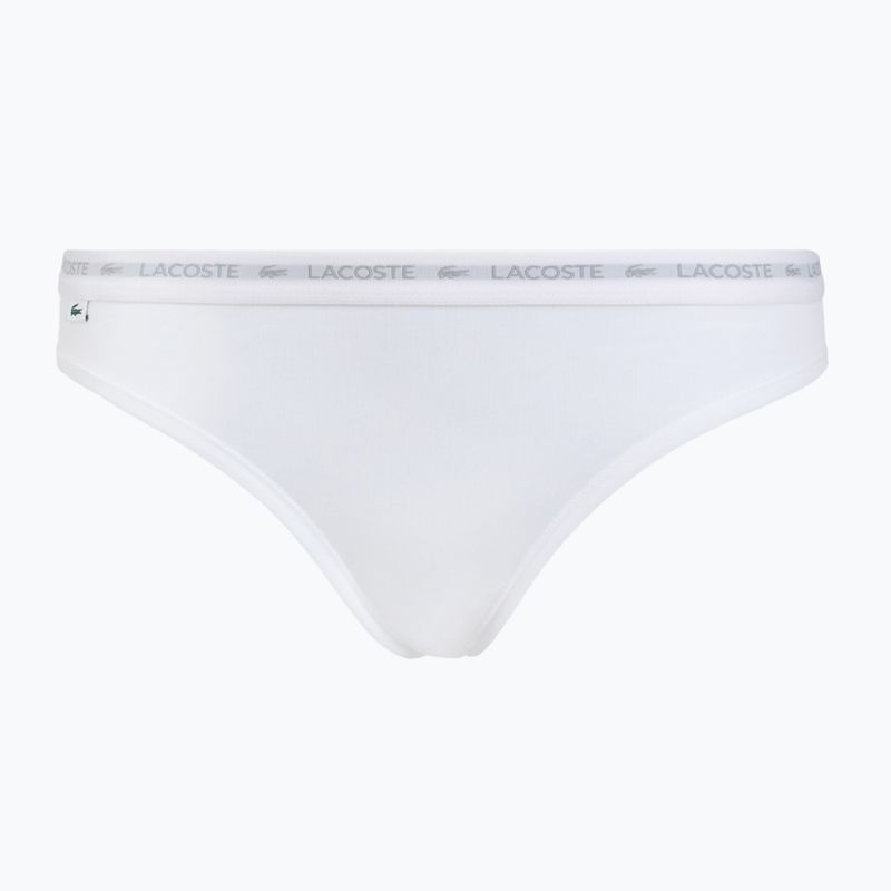 Majtki damskie Lacoste 8F1338 3 pary black/white/silver chine 2