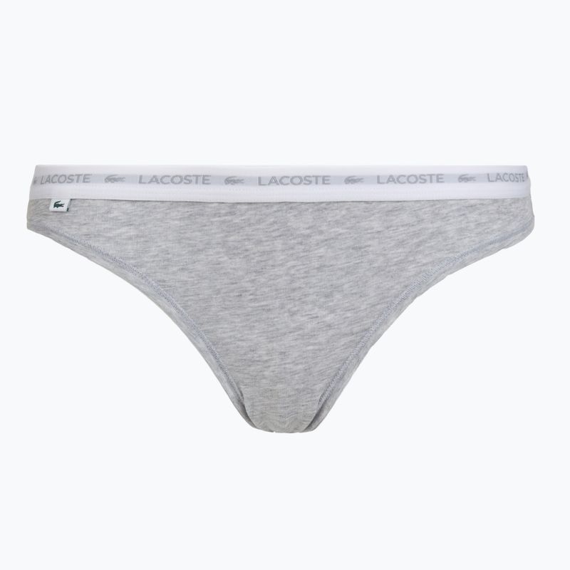 Majtki damskie Lacoste 8F1338 3 pary black/white/silver chine 5