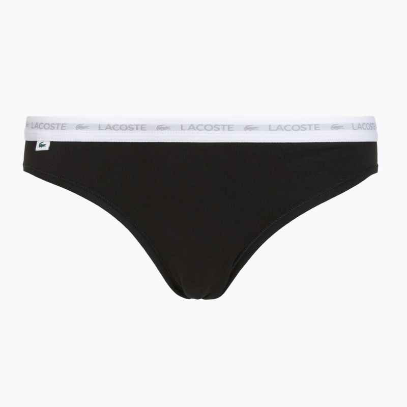 Majtki damskie Lacoste 8F1338 3 pary black/white/silver chine 6