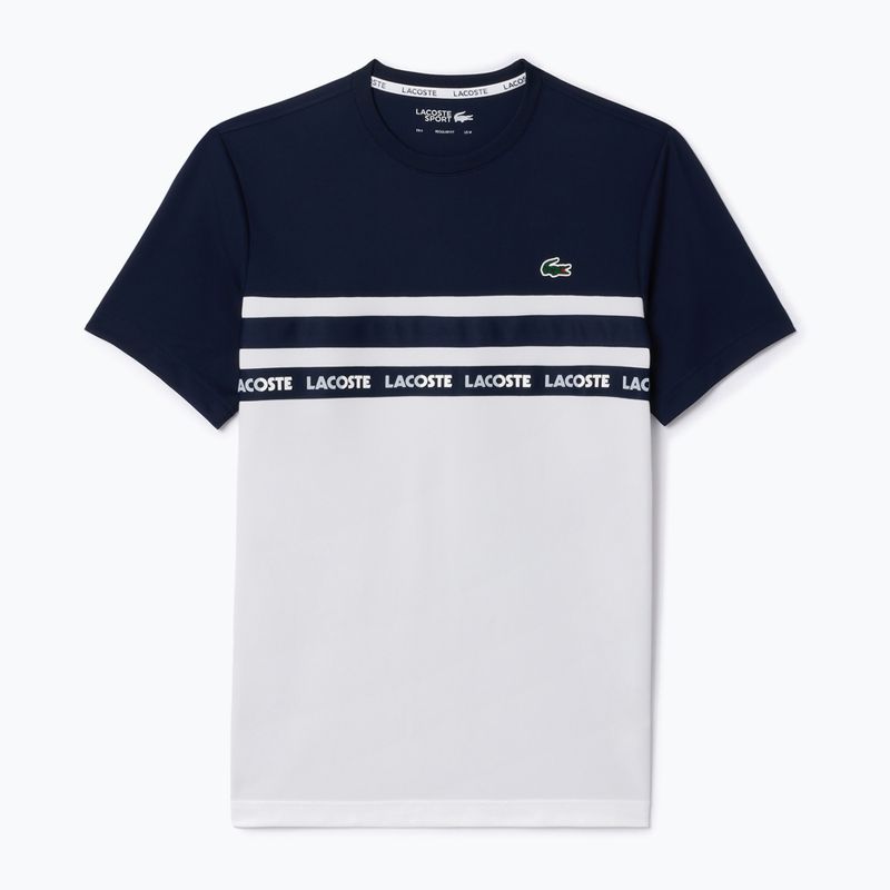 Koszulka męska Lacoste TH7515 white/navy blue 4