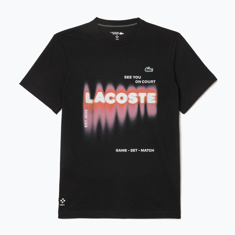 Koszulka tenisowa męska Lacoste TH2617 black 5