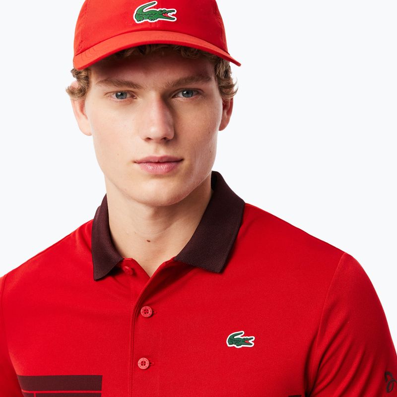 Koszulka polo tenisowa Lacoste Polo DH2568 opera/expresso 4