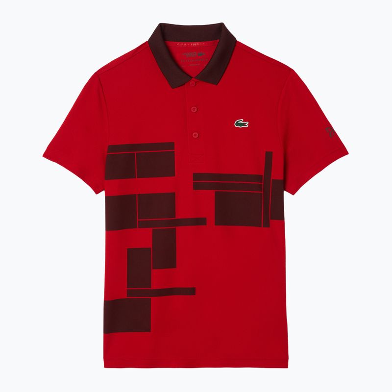 Koszulka polo tenisowa Lacoste Polo DH2568 opera/expresso 5