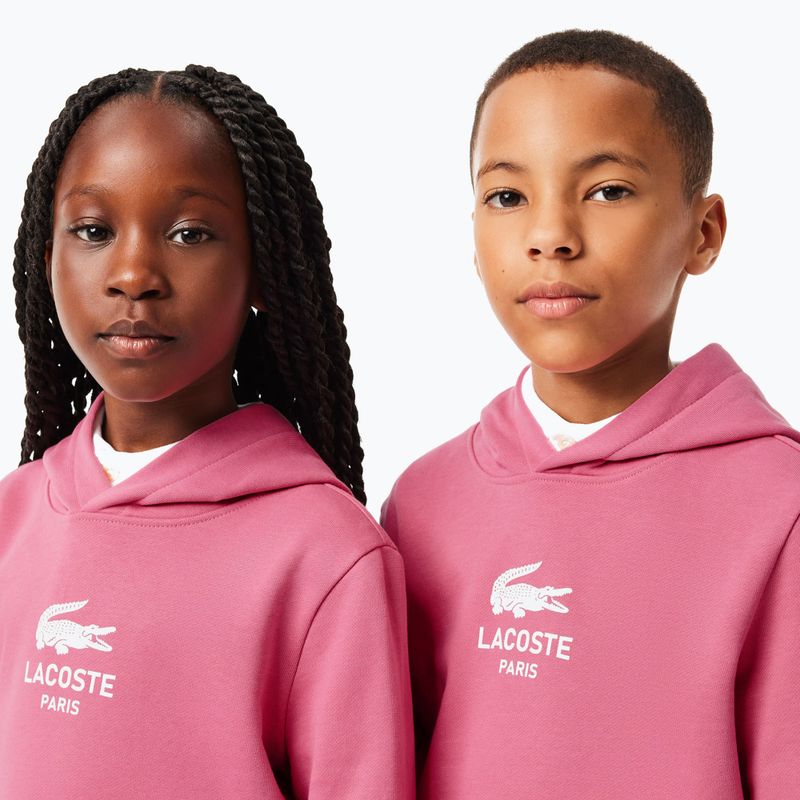 Bluza dziecięca Lacoste SJ3004 reseda pink 7