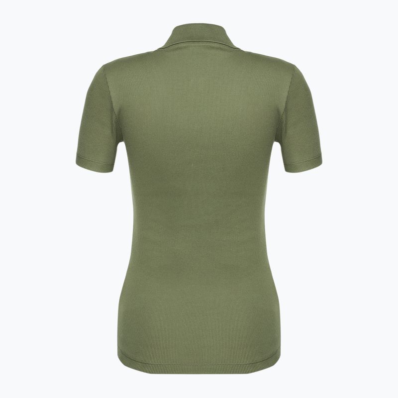 Koszulka polo damska Lacoste DF5377 khaki 2