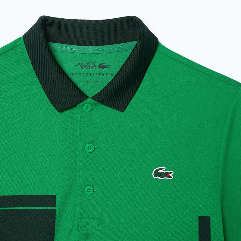 Koszulka polo tenisowa Lacoste Polo DH2568 fluorine green/sinople 7