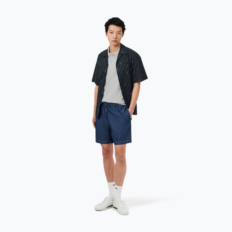 Koszulka polo męska Lacoste Polo DH5522 silver chine 2