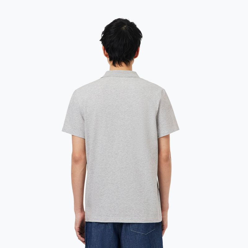 Koszulka polo męska Lacoste Polo DH5522 silver chine 3