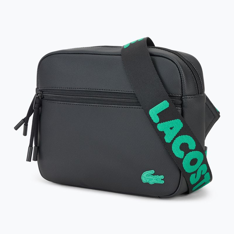 Saszetka męska Lacoste NH4798TX jacquard webbing noir 2