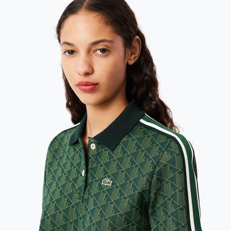 Koszulka polo damska Lacoste DF3364 sinople/khaki 3