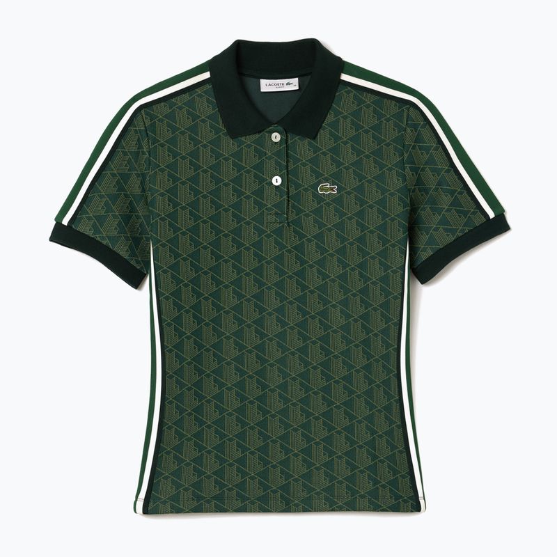 Koszulka polo damska Lacoste DF3364 sinople/khaki 4