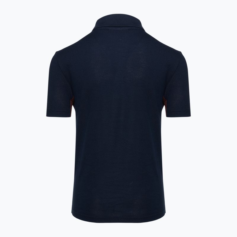 Koszulka polo dziecięca Lacoste PJ2479 navy blue-expresso 2