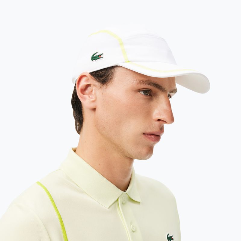 Czapka z daszkiem męska Lacoste RK7574 white/white 4