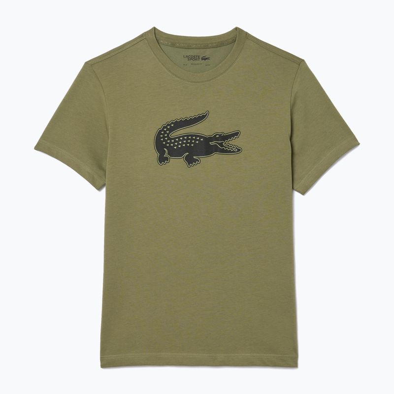 Koszulka męska Lacoste TH2042 khaki/black 4