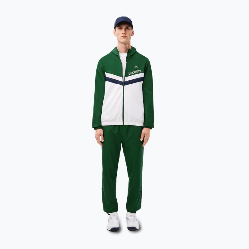 Dres męski Lacoste WH4241 green/white/navy blue 4