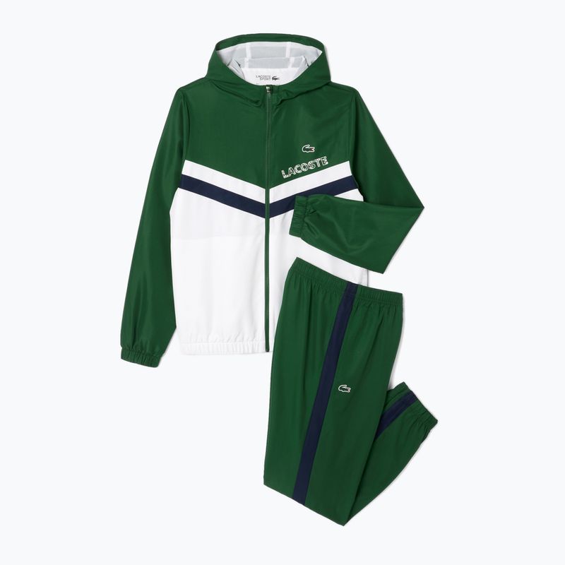 Dres męski Lacoste WH4241 green/white/navy blue 6