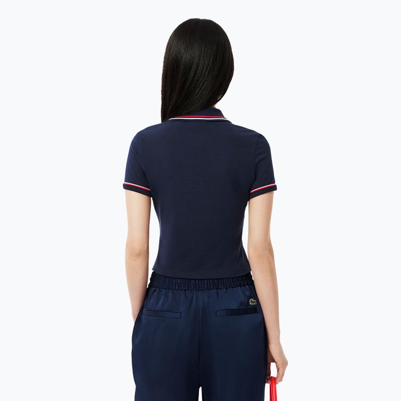Koszulka polo damska Lacoste Polo DF9599 navy blue/rill/grenadine 2