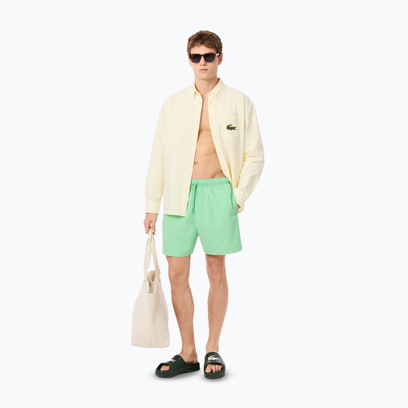 Szorty kąpielowe męskie Lacoste MH9088 liamone/green 11
