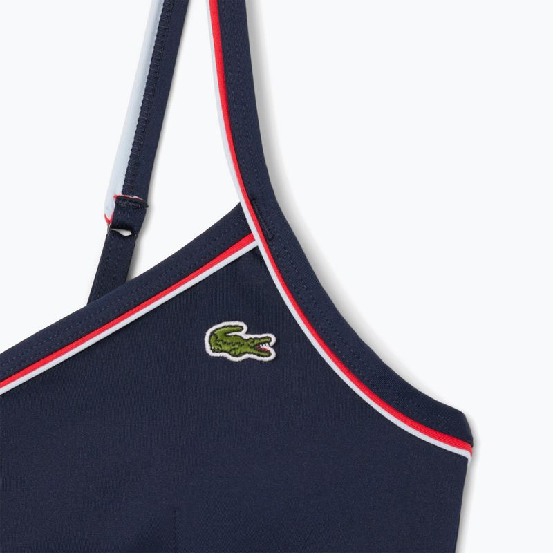 Góra od stroju kąpielowego Lacoste MF9993 navy blue/rill grenadine 3