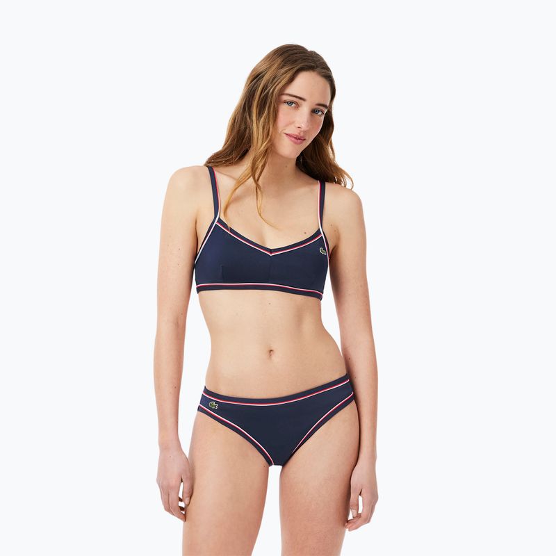 Góra od stroju kąpielowego Lacoste MF9993 navy blue/rill grenadine 5