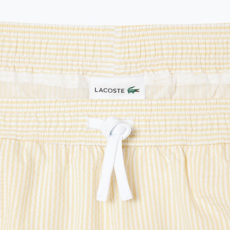 Szorty kąpielowe męskie Lacoste MH9089 white/yellow 2