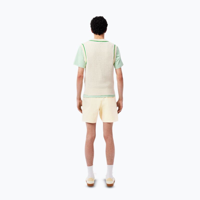Szorty kąpielowe męskie Lacoste MH9089 white/yellow 8