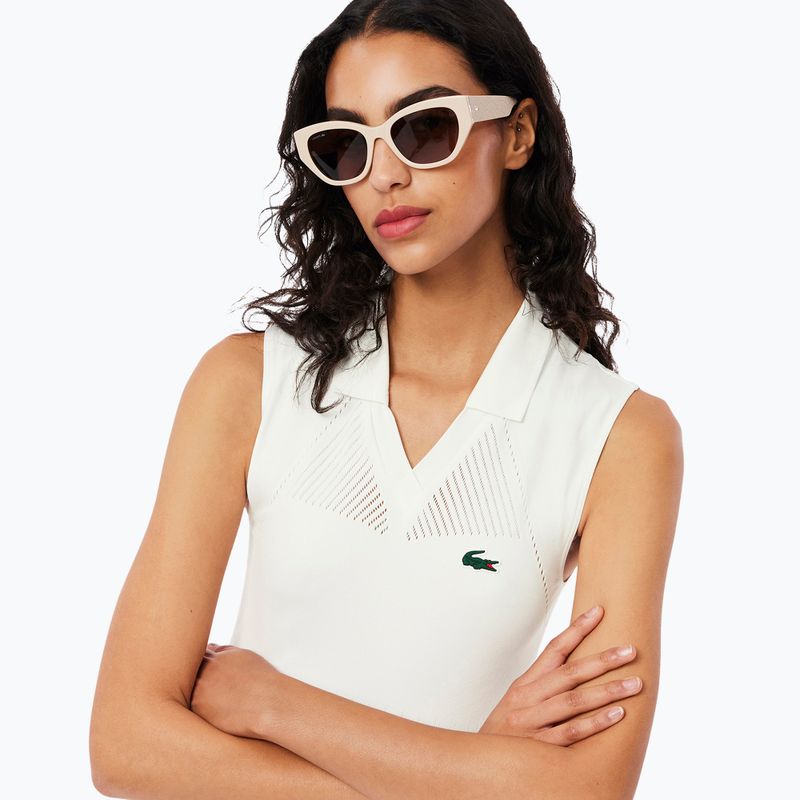 Sukienka tenisowa Lacoste EF0615 white/green 4