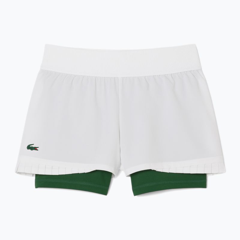 Spodenki tenisowe damskie Lacoste GF8598 white/green