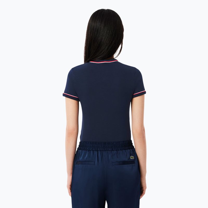 Koszulka damska Lacoste TF0347 navy blue/rill/grenadine 2