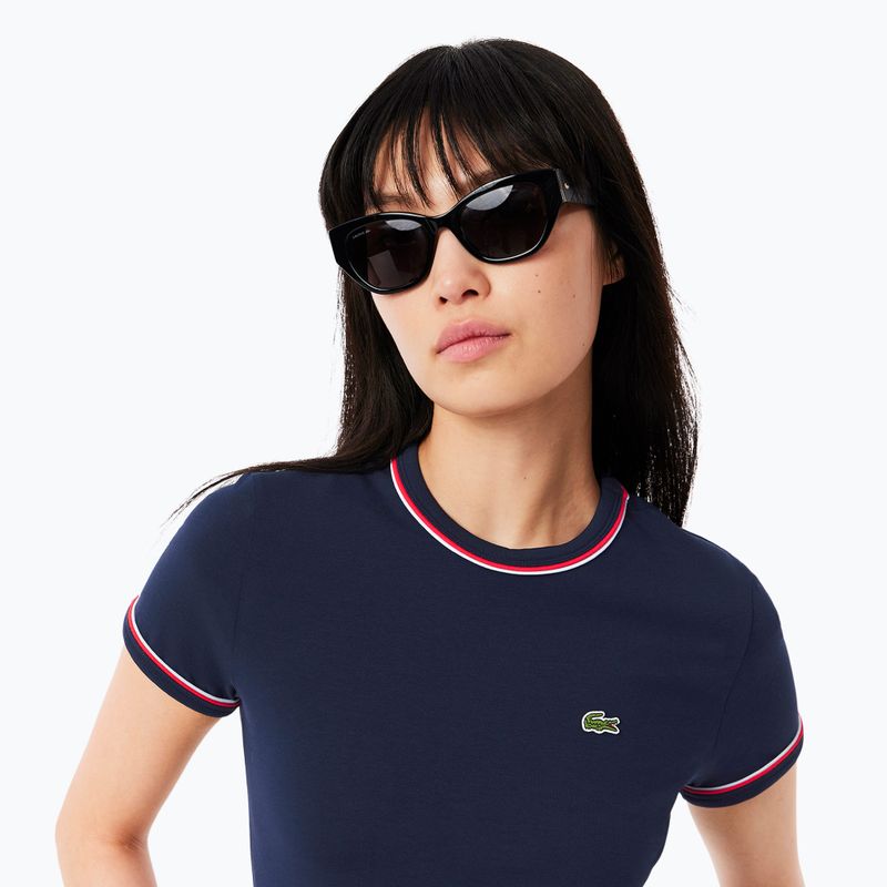 Koszulka damska Lacoste TF0347 navy blue/rill/grenadine 3